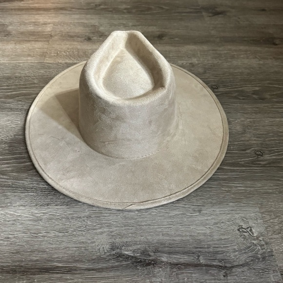 Texas Country Western Boots Authentic Suede Tan Flat Brim Cowboy Hat - Picture 3 of 11